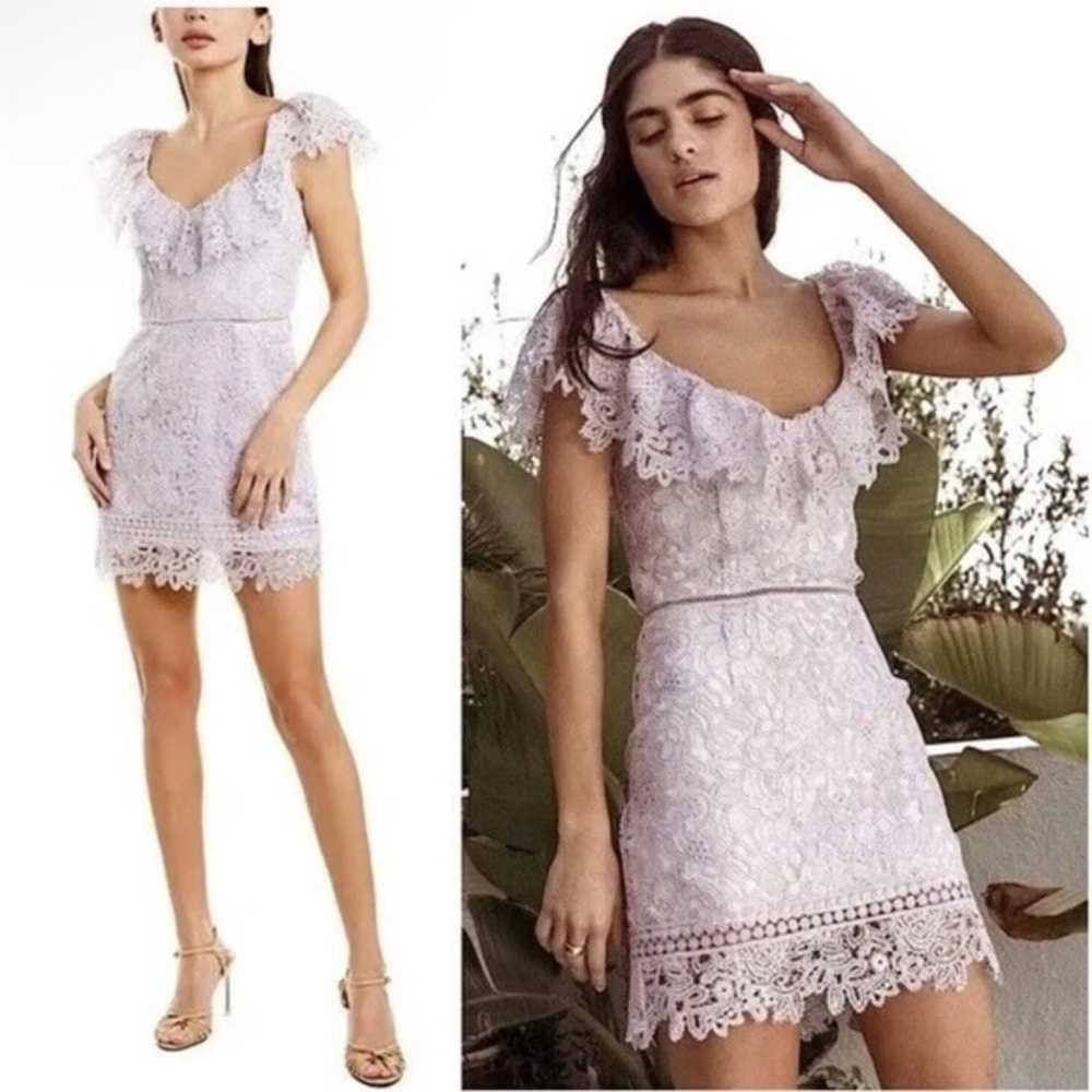 SAYLOR lavender lace dress